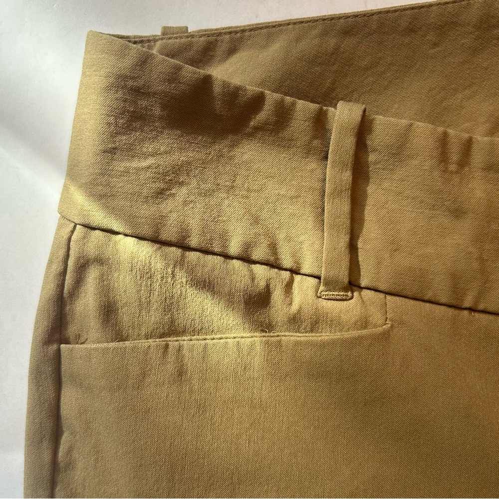 The Limited Exact Stretch Bootcut Khaki Pants Pockets Work Slimming 6 Long EUC - Picture 7 of 13
